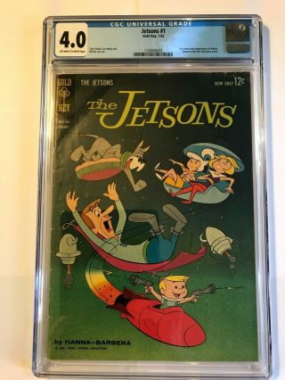 The Jetsons 1 Cgc 4.  0 Off - White To White Pages - Gold Key 1963 1st Appearance