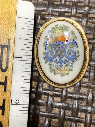 Lenox China AUTUMN Jewelry 12KGF Brooch Pin Bale allows Necklace Pendant Chain 3