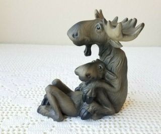 Big Sky Carvers Mountain Mooses by Phyllis Driscoll Resin Figurine Sitting Moose 2