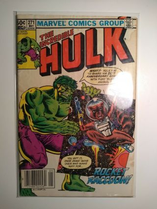 Incredible Hulk 271 (marvel 1982) 1st Appearance Of Rocket Raccoon