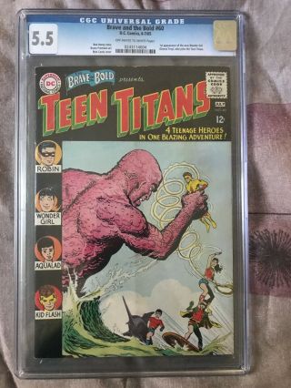 Brave And The Bold 60 Cgc 5.  5 1st Donna Troy Ow/w