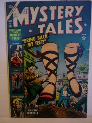 Mystery Tales 16 (1953) Fine (6.  0) Atlas Sci - Fi & Fantasy At Its Best