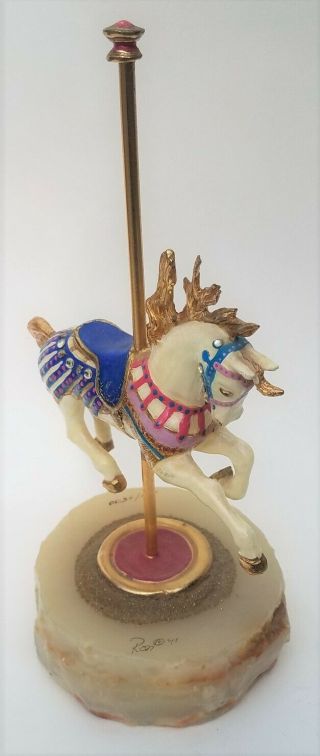 Ron Lee Carousel Horse Stallion Figurine 1991 (221 Of 3500)