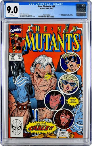 Mutants 87 Cgc 9.  0 1st Cable,  Stryfe And Mutant Liberation Front White Pages