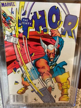 Thor 337 Cgc 9.  4 Nm 1st Appearance Beta Ray Bill White Pages