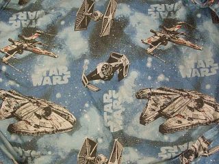 Star Wars Fitted Twin Size Sheet Millennium Falcon Fighters