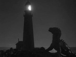 1953’s The Beast From 20,  000 Fathoms Vs.  Lighthouse B/w 8x10 Scene 1