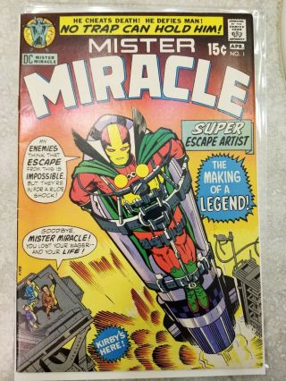 Mister Miracle 1 - Key 1st Mister Miracle And Oberon - Higher Grade - 1971