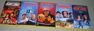 Star Trek The Next Generation Paperback Fiction Books 6 - 10