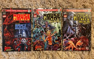 Complete Eibon Press House By The Cemetery Issue 1,  2,  3 Limited 300 Rare/oop