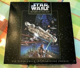 Vintage 1995 Star Wars Return Of The Jedi Metallix 550 Pc Puzzle - Complete