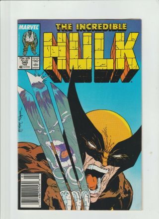 The Incredible Hulk 340 (feb 1988,  Marvel Comics) Mcfarlane Cover - Newstand