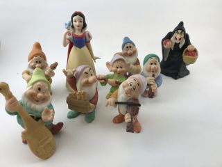 Disney Snow White And The Seven Dwarves,  Old Hag Dwarfs Figurines $71 Retail