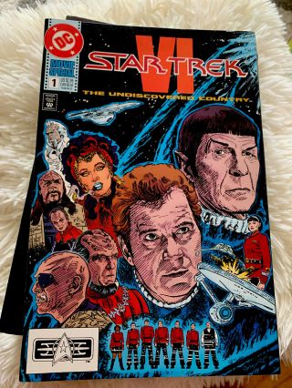 Star Trek Vi: The Undiscovered Country Movie Comic Book Dc 1992 Never Read
