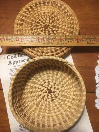 Round Basket With Lid Sweetgrass ? Wicker Bea Coaxum ? South Carolina Tight 3