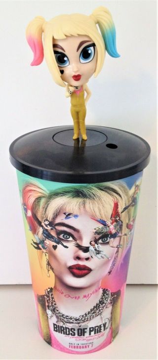 Harley Quinn: Birds Of Prey Movie Theater Exclusive Bobble Head Cup Topper With