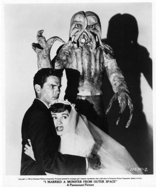 1958’s I Married A Monster From Outer Space Alien Disrupts Wedding B/w 8x10