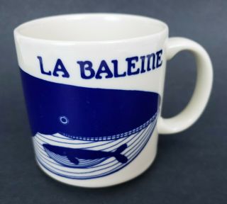 Taylor And Ng Mug La Baleine Coffee Cup The Whale Mother And Child Blue 1979