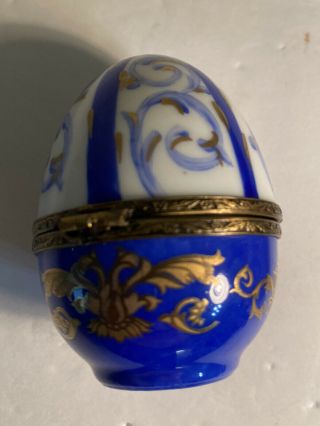 Limoges Trinket - Egg Shape Box 2