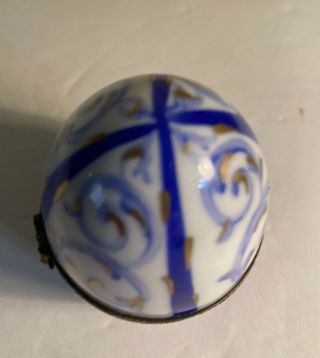 Limoges Trinket - Egg Shape Box 3