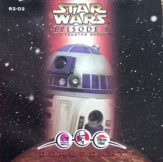 Star Wars Episode I Phantom Menace 1999 R2 - D2 Coruscant Kfc Tb Ph Fast Food Toy