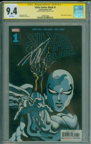 Silver Surfer Black 1 Cgc 9.  4 Signed By Donny Cates Knull Cameo