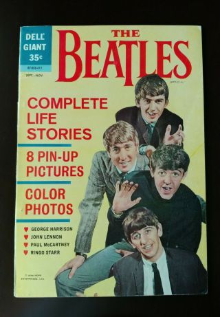 The Beatles Dell Giant - Complete Life Stories Comic 1964.  Book