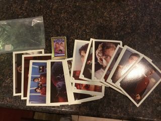 Set Of 30 Star Trek The Wrath Of Khan Giant Card Set.  Plus Twa Playing Cards