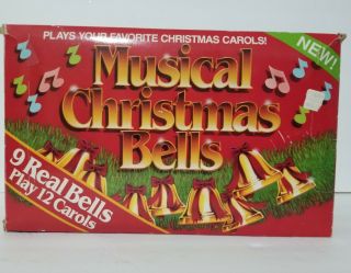 Vintage Capricorn Musical Christmas Bells Plays 12 Carols