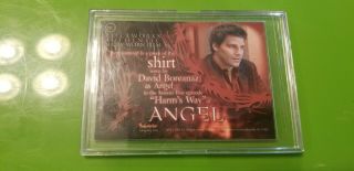 Angel Inkworks Pieceworks Card Buffy Season 5 Five PW3 Shirt David Boreanaz 2