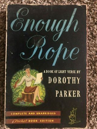 Dorothy Parker Enough Rope Great Cover Art