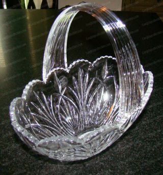 Gorgeous Royal Limited Crystal Basket (24 Lead Crystal) Czech Republic