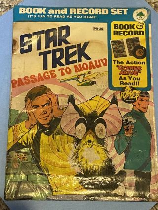 Vtg Star Trek Passage To Moauv,  Book & Record Set Read & Hear Factory
