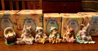 My Blushing Bunnies Set Of 6 Baby Bunnie Theme