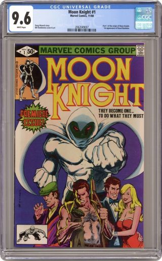 Moon Knight 1 Cgc 9.  6 1980 2062049007