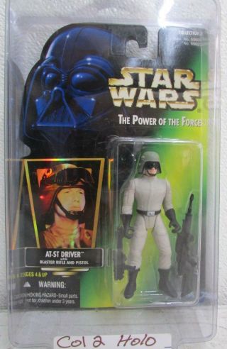 Kenner Hasbro Star Wars Power Of The Force At - St Driver Col.  2 Holo Sw4