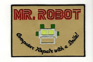 Mr.  Robot Computer Repair With A Smile 4 1/4 Inch Patch