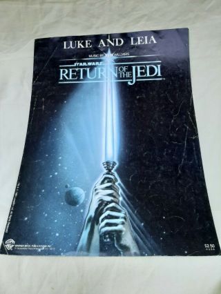 John Williams Sheet Music Luke And Leia From Star Wars: Return Of The Jedi 1983