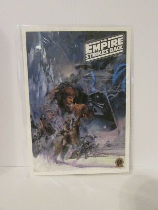 Star Wars Ep.  5 V The Empire Strikes Back Art Print 7.  75 " X 5.  5 " Vader Han