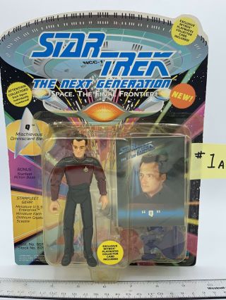 Playmates Star Trek Tng Q In Starfleet Uniform Action Figure Mip