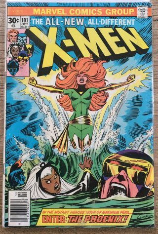 The X - Men 101 (first Appearance Of Phoenix Oct 1976,  Marvel)