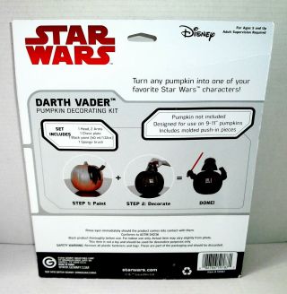 Darth Vader Push In Pumpkin Decorating Kit.  (Disney) In Package Star Wars 3