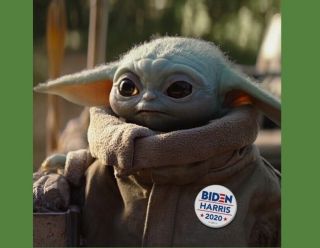 Baby Yoda Meme " Biden/harris " Fridge Magnet 5 