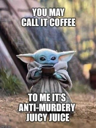 Baby Yoda Meme " Coffee " Fridge Magnet 5 