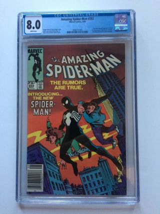 Spider - Man 252 Cgc 8.  0 Newsstand Canadian Price Variant W/ White Pages