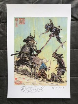 Usagi Yojimbo Signed Numbered Print Kim Jung Gi & Stan Sakai Art Sketch