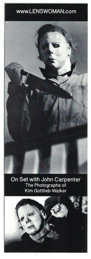 John Carpenter Halloween 1978 Michael Myers Bookmark Photo The Shape Nick Castle