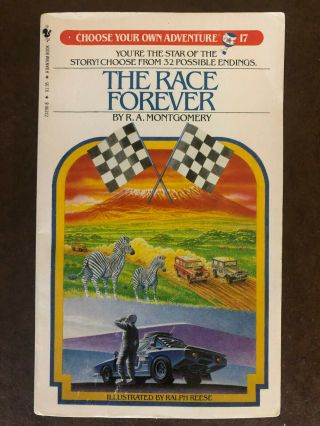 R.  A.  Montgomery Choose Your Own Adventure 17 The Race Forever Cyoa Great Cover