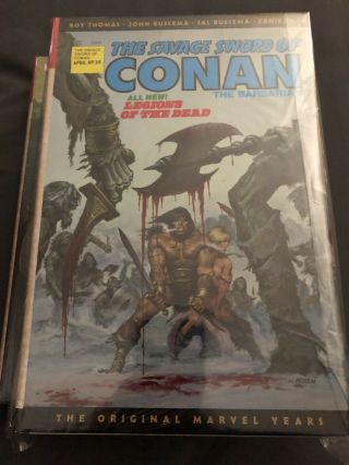 Savage Sword Of Conan Vol.  3 - Marvel Variant Omnibus Cover By Thomas [hc]
