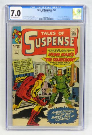 Marvel Comics Tales Of Suspense 51 Cgc 7.  0 1st Scarecrow Stan Lee Kirby 1964